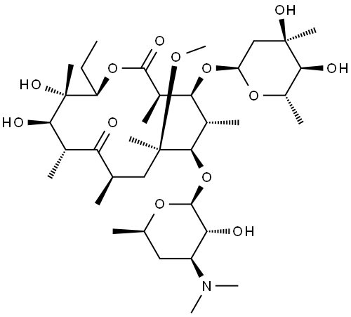 红霉素杂质12 结构式