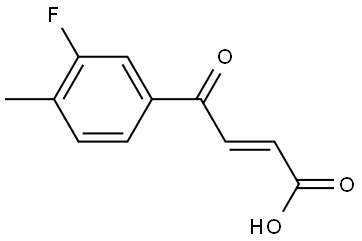 (2E)-4-(3-Fluoro-4-methylphenyl)-4-oxo-2-butenoic acid 结构式