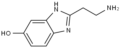 2-(2-aminoethyl)-1H-benzo[d]imidazol-5-ol 结构式