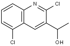 1-(2,5-dichloroquinolin-3-yl)ethanol 结构式