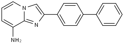 2-(4-苯基苯基)咪唑并[1,2-A]吡啶-8-胺 结构式