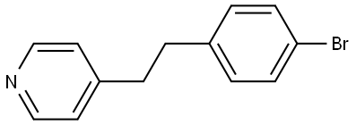 4-[2-(4-Bromophenyl)ethyl]pyridine 结构式