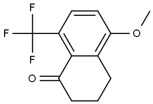 5-METHOXY-8-(TRIFLUOROMETHYL)-1,2,3,4-TETRAHYDRONAPHTHALEN-1-ONE 结构式