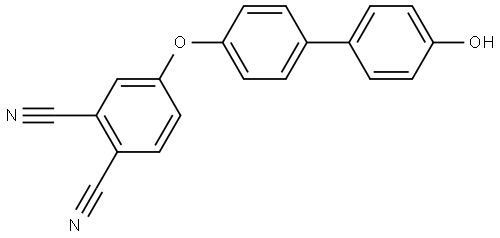 4-(4'-羟基联苯氧基)邻苯二甲腈 结构式