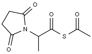 乙酸2-(2,5-二氧代吡咯烷-1-基)丙酸硫代酸酐 结构式