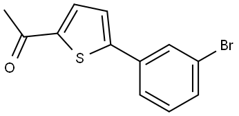 1-[5-(3-Bromophenyl)-2-thienyl]ethanone 结构式