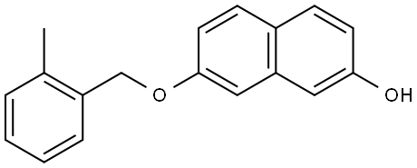 7-[(2-Methylphenyl)methoxy]-2-naphthalenol 结构式