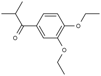 1-(3,4-diethoxyphenyl)-2-methylpropan-1-one 结构式