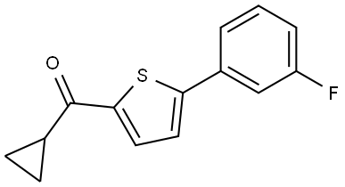 Cyclopropyl[5-(3-fluorophenyl)-2-thienyl]methanone 结构式