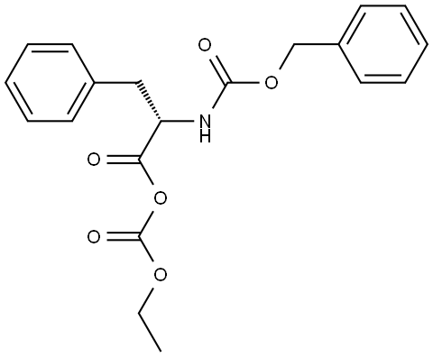 L-Phenylalanine, N-[(phenylmethoxy)carbonyl]-, anhydride with ethyl hydrogen carbonate 结构式