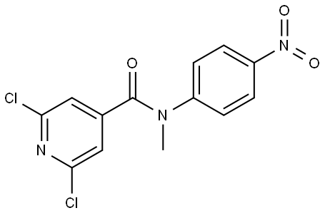 2,6-dichloro-N-methyl-N-(4-nitrophenyl)isonicotinamide 结构式