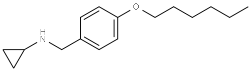 N-Cyclopropyl-4-(hexyloxy)benzenemethanamine 结构式