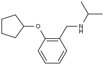 2-(Cyclopentyloxy)-N-(1-methylethyl)benzenemethanamine 结构式