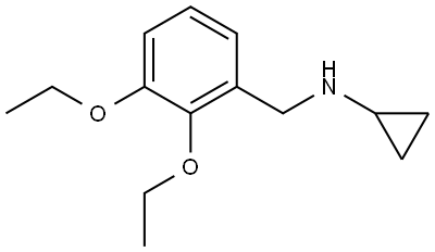 N-Cyclopropyl-2,3-diethoxybenzenemethanamine 结构式