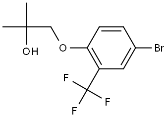 1-[4-Bromo-2-(trifluoromethyl)phenoxy]-2-methyl-2-propanol 结构式