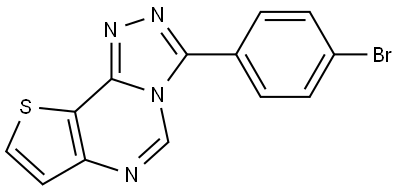 3-(4-bromophenyl)thieno[2,3-e][1,2,4]triazolo[4,3-c]pyrimidine 结构式