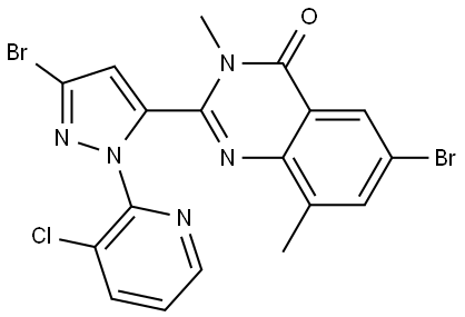 溴虫苯甲酰胺代谢物 结构式