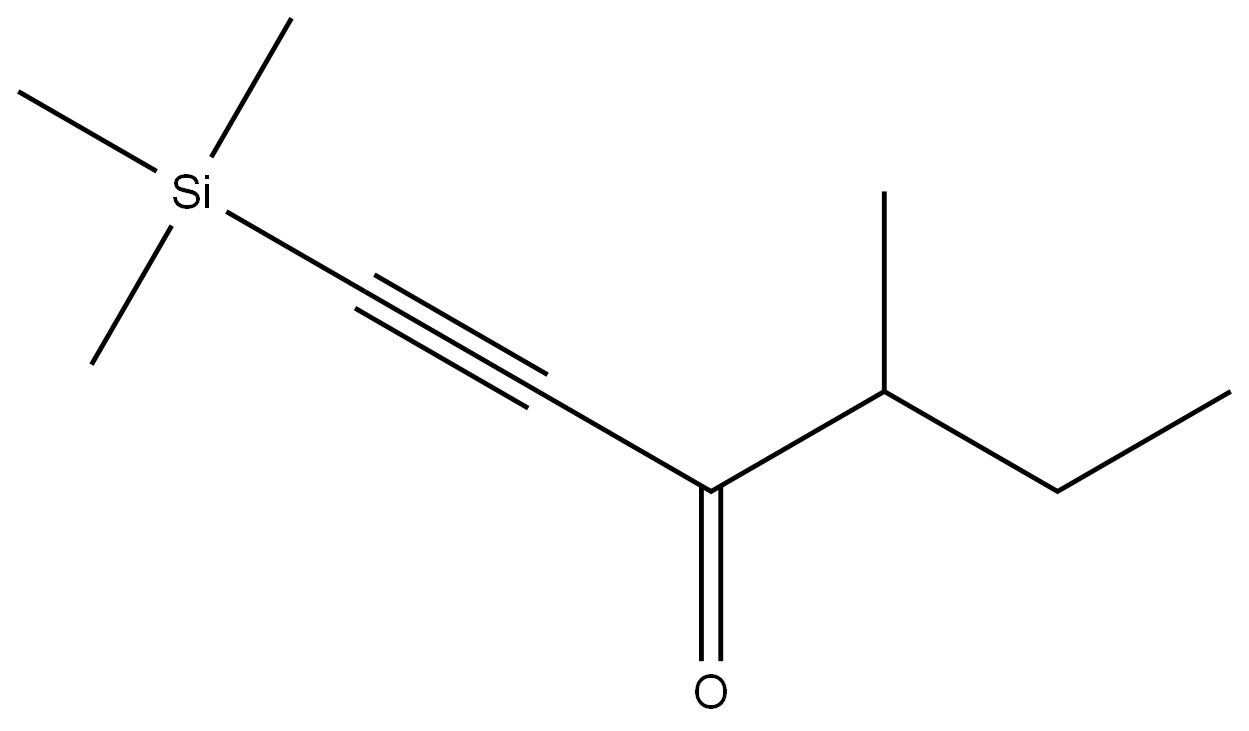4-Methyl-1-(trimethylsilyl)-1-hexyn-3-one 结构式