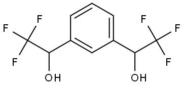 1,1'-(1,3-phenylene)-bis-(2,2,2-trifluoroethanol) 结构式