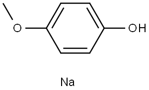 Phenol, 4-methoxy-, sodium salt (1:1) 结构式