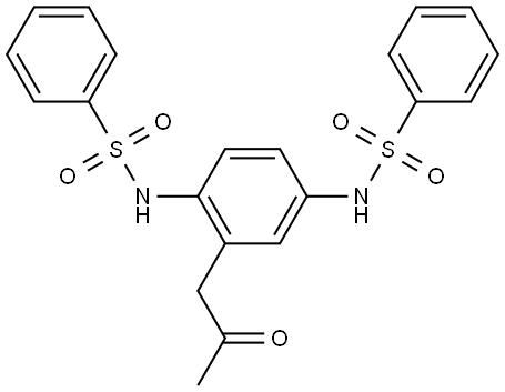 Benzenesulfonamide, N,N′-(acetonyl-p-phenylene)bis- 结构式