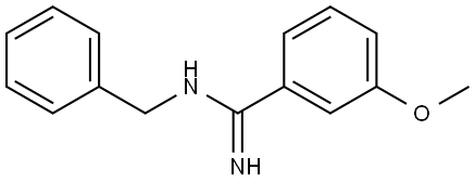 N-Benzyl-3-methoxybenzenecarboximidamide 结构式