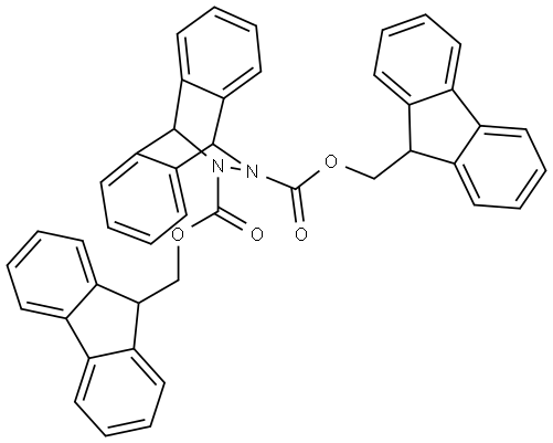 11,12-Bis(9H-fluoren-9-ylmethyl) 9,10-dihydro-9,10-biiminoanthracene-11,12-dicarboxylate 结构式