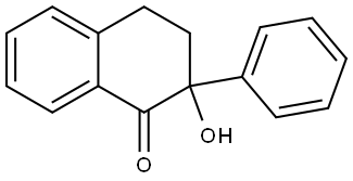 2-hydroxy-2-phenyl-3,4-dihydronaphthalen-1(2H)-one 结构式