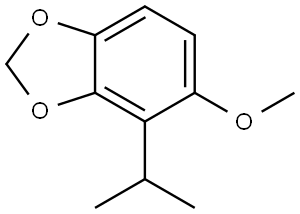 1,3-Benzodioxole, 5-methoxy-4-(1-methylethyl)- 结构式