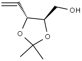 D-threo-Pent-1-enitol, 1,2-dideoxy-3,4-O-(1-methylethylidene)- 结构式