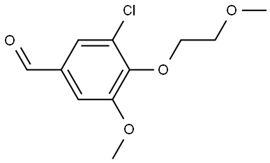 3-Chloro-5-methoxy-4-(2-methoxyethoxy)benzaldehyde 结构式