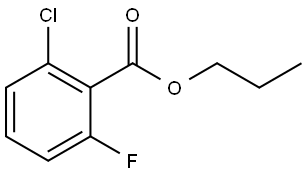 2-氯-6-氟苯甲酸丙酯 结构式