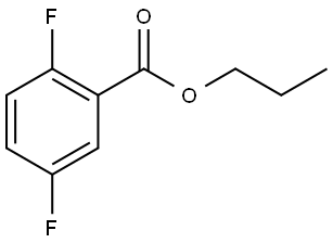 2,5-二氟苯甲酸丙酯 结构式