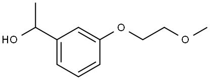 1-(3-(2-methoxyethoxy)phenyl)ethanol 结构式