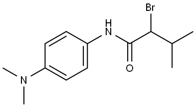 2-Bromo-N-[4-(dimethylamino)phenyl]-3-methylbutanamide 结构式