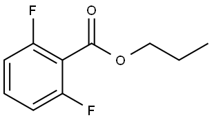 2,6-二氟苯甲酸丙酯 结构式