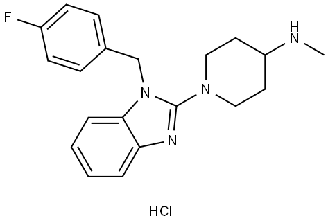 咪唑斯汀杂质5盐酸盐 结构式