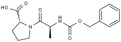 CBZ-L-丙氨酰基-D-脯氨酸 结构式