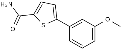 5-(3-Methoxyphenyl)-2-thiophenecarboxamide 结构式