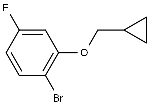 1-bromo-2-(cyclopropylmethoxy)-4-fluorobenzene 结构式