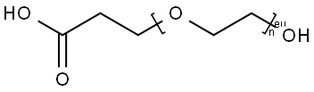 O-(2-CARBOXYETHYL)POLYETHYLENE GLYCOL 结构式