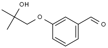 3-(2-Hydroxy-2-methylpropoxy)benzaldehyde 结构式