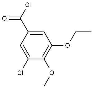 3-Chloro-5-ethoxy-4-methoxybenzoyl chloride 结构式