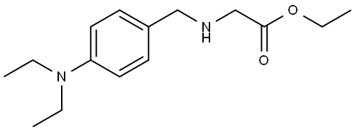 ethyl 2-((4-(diethylamino)benzyl)amino)acetate 结构式