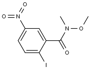 2-iodo-N-methoxy-N-methyl-5-nitrobenzamide 结构式