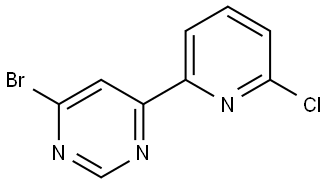 4-Bromo-6-(6'-chloro-2'-pyridyl)pyrimidine 结构式