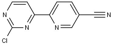 2-Chloro-4-(5'-cyano-2'-pyridyl)pyrimidine 结构式