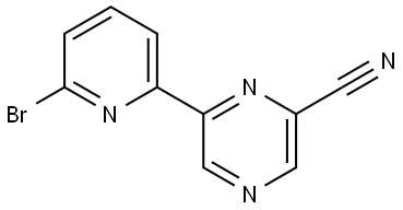 6-Cyano-2-(6'-bromo-2'-pyridyl)pyrazine 结构式