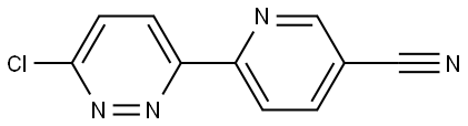 6-Chloro-3-(5'-cyano-2'-pyridyl)pyridazine 结构式