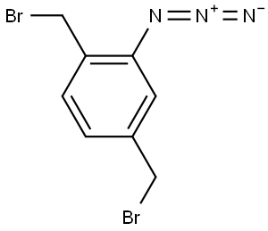 2-叠氮-1,4-双(溴甲基)苯 结构式